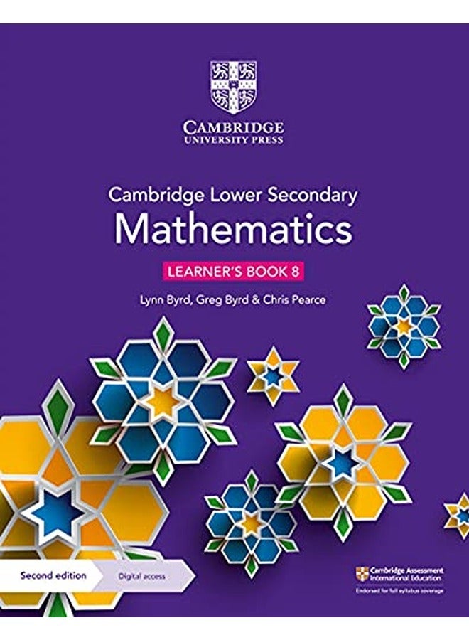 Cambridge Lower Secondary Mathematics Learners Book 8 With Digital Access 1 Year